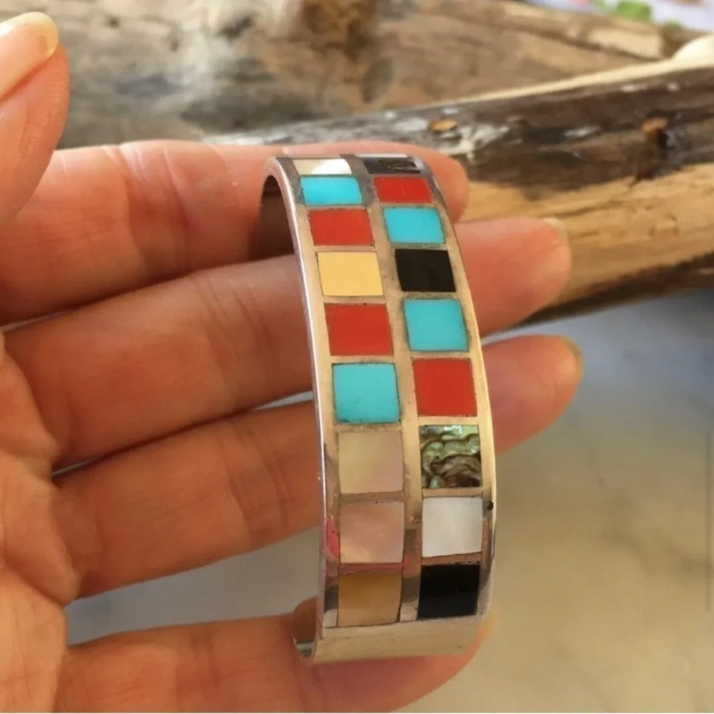 Vintage Native American Becenti Multi Bracelet
